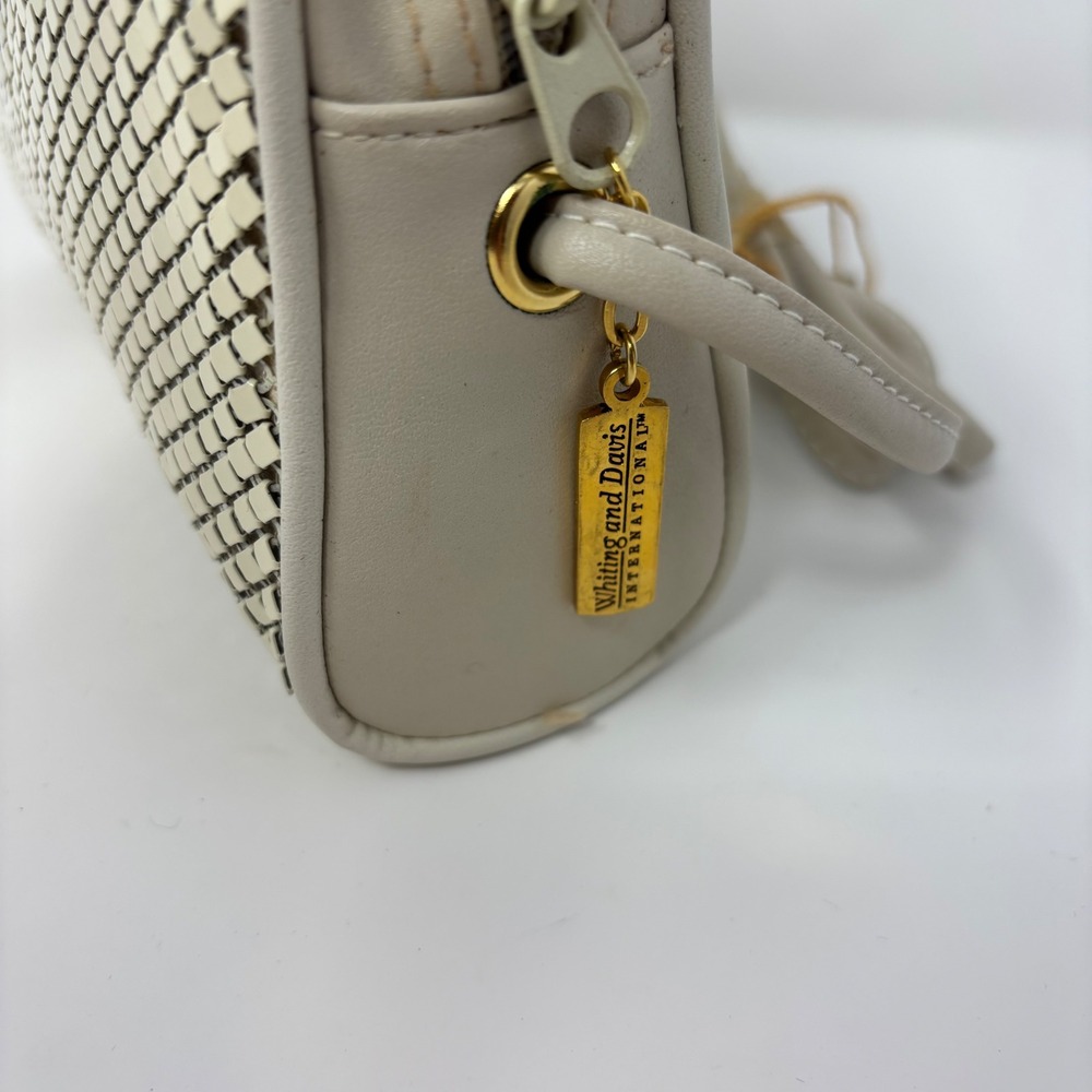 VTG‎ NWT Whiting & Davis Beige Mesh Handbag Evening Bag - Picture 2 of 4